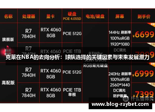 克莱在NBA的去向分析：球队选择的关键因素与未来发展潜力